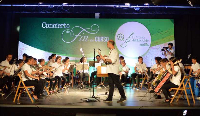 'La Música del Reciclaje' ofrece un sorprendente concierto de final de curso