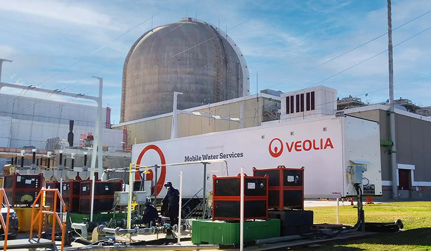 Mobile Water Services de Veolia producirá agua desmineralizada para la Central Nuclear Vandellós II