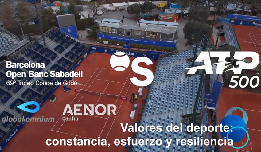 Conde de Godó, primer torneo de tenis ATP que certificará en la edición de este año 2022 su huella de carbono