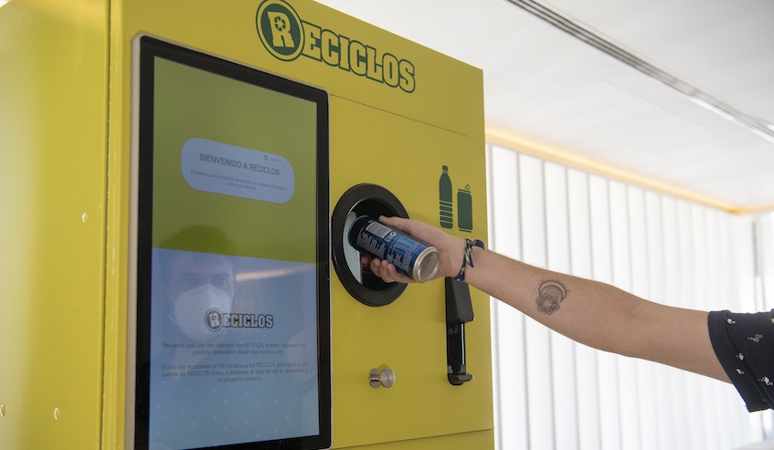 RECICLOS se expande por toda España con más de 60 máquinas para reciclaje disponibles