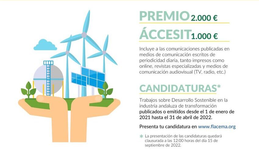 El premio "Mejor Comunicación sobre Desarrollo Sostenible en la Industria Andaluza” abre sus convocatorias