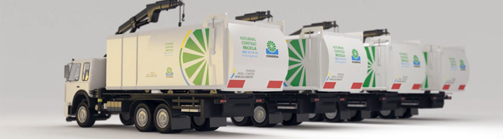 Cogersa muestra en un video el funcionamiento de un camión mixto de recogida de residuos