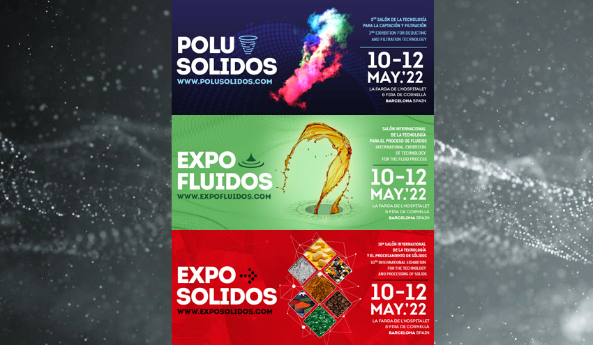 Este 10 de mayo vuelven las ferias EXPOSOLIDOS, POLUSOLIDOS y EXPOFLUIDOS 2022