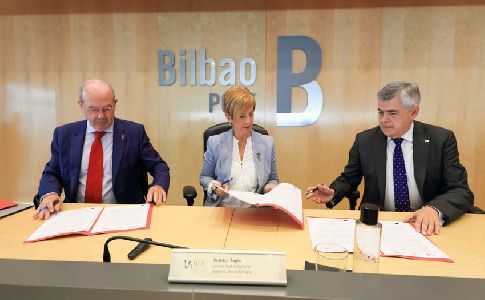 La URA, la Autoridad Portuaria y el CABB colaboran en el nuevo saneamiento del Puerto de Bilbao