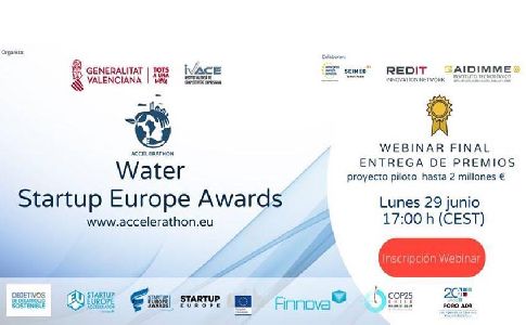 Los participantes del Accelerathon IVACE Water Startup Europe Awards se preparan para la final
