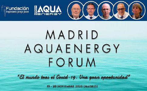 La Fundación Ingeniero Jorge Juan celebrará en noviembre la 4ª edición del Madrid AquaEnergy Fórum