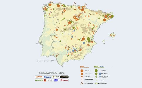 AVEBIOM presenta el mapa actualizado de plantas de producción de biocombustibles sólidos
