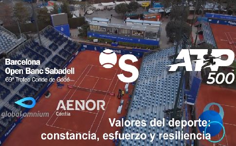Conde de Godó, primer torneo de tenis ATP que certificará en la edición de este año 2022 su huella de carbono