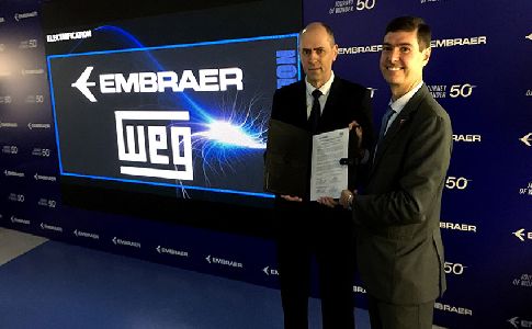 WEG coopera con Embraer para el desarrollo de sistemas de propulsión eléctrica para aeronaves