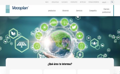Vecoplan renueva su web para hacerla más intuitiva, eficaz e instructiva