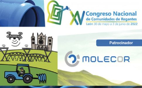 Las soluciones Molecor estarán presentes en el XV Congreso de Comunidades de Regantes