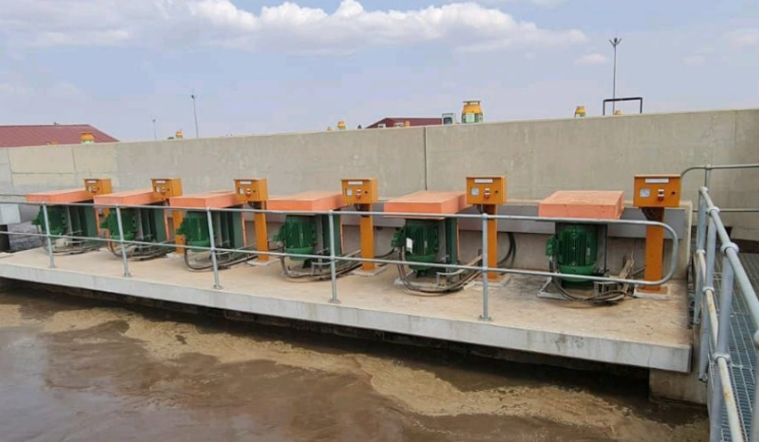 Motores eléctricos WEG en las obras de tratamiento de aguas residuales de Sebokeng en Sudáfrica